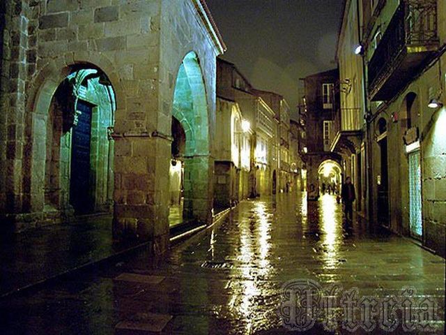 LLUVIA EN SANTIAGO- RUA NUEVA -