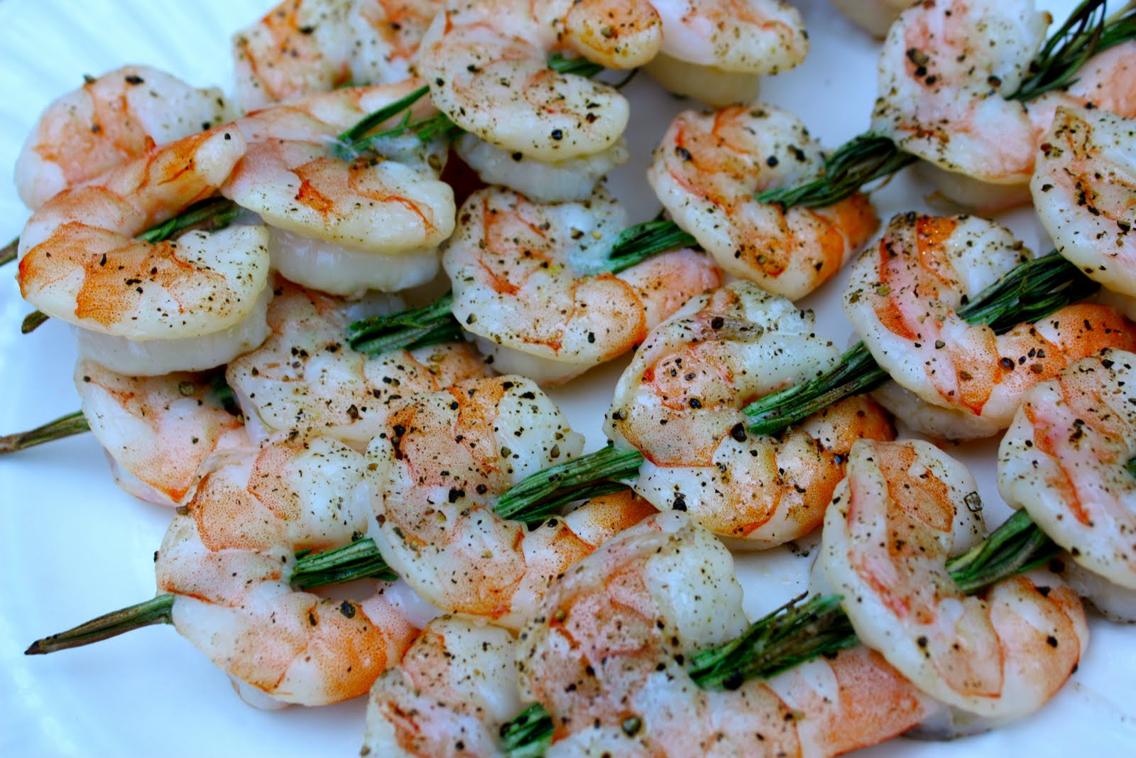 Have Her Over For Dinner Grilled Rosemary Shrimp Kebabs