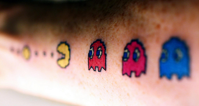 tattoos pacman geeky awesome pix cool quality high tattoo