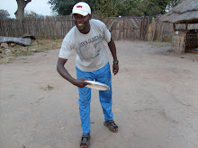 Martin throwing the frisbee