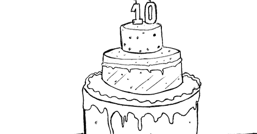 desenho de bolo de aniversario para colorir desenhos infantil
