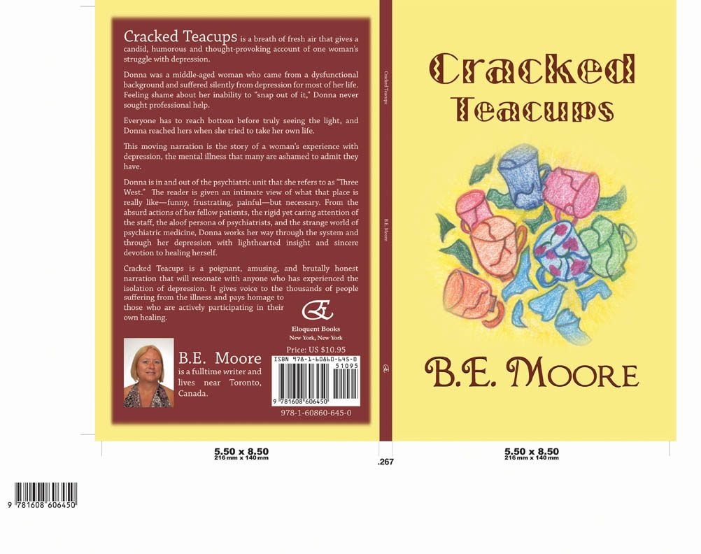 Cracked Teacups by B.E. Moore-healing from depression after surviving suicide.