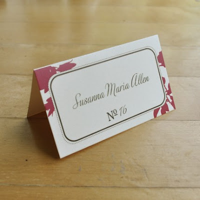 The escort cards are available as tent cards flat cards 