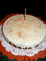 Torta de Zanahoria con Cubierta a base de queso crema