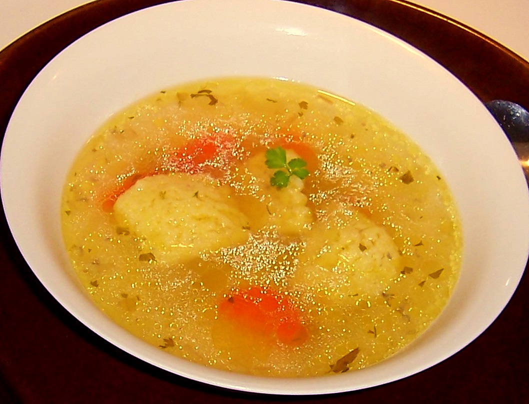 Around the World in favorite recipes Chicken Soup With Semolina