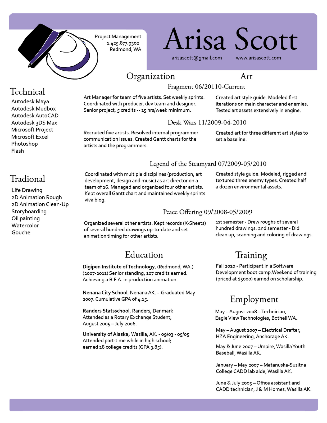 web producer resume