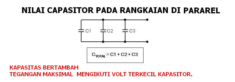 MENGHITUNG NILAI TOTAL KAPASITOR DI PARAREL