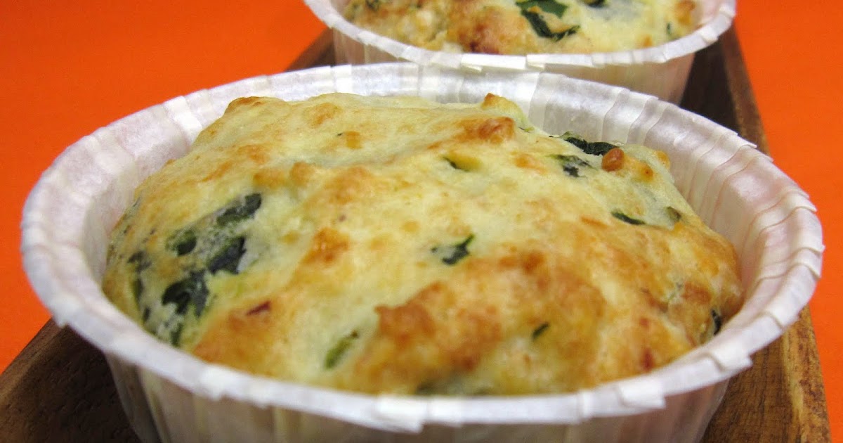 Bocadosdecielo Muffins de queso y espinacas