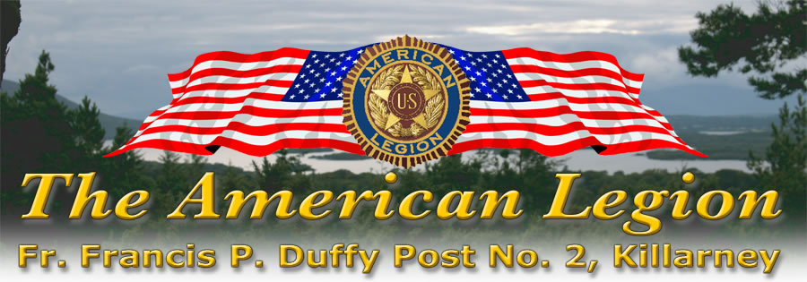 The American Legion, Fr. Francis P. Duffy Post No.2, Killarney, Ireland
