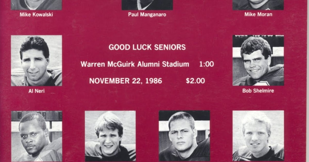 UMass Football Blog UMass Football history 1986