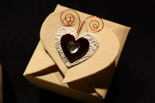 Handmade Box with Heart and Butterfly