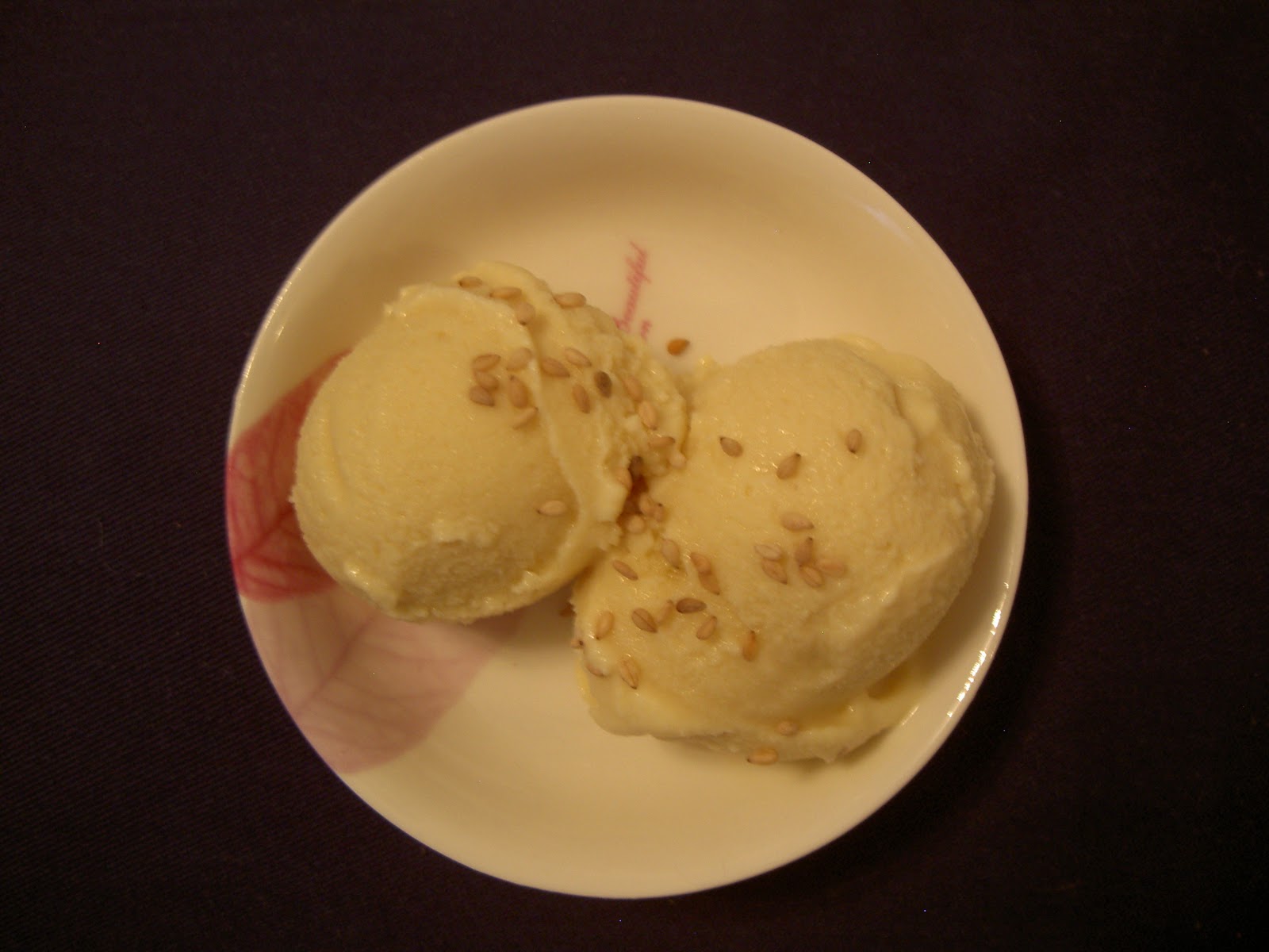 Lounging at the Waldorf Recipe Sesame Oil Ice Cream
