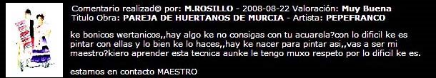 Comentario Mary Carmen Rosillo