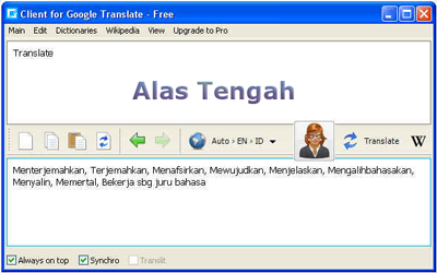 Google Translate Client atau Terjemahan Bahasa Versi baru Update Terbaru - Cara buat membuat - Pasang memasang - Bikin membikin - Canggih tercanggih - populer terpopuler - Website Web Blog Situs - Profesional Aplikasi - Cara Terjemah Menterjemahkan - Google - Serial Nomor Number - Key Keygen Aktivasi Aktifasi Crack Patch - Promosi support buat semua jenis Windows7 seven Vista XP Ubuntu Linux - PC Laptop Komputer Notebook Netbook - HP handphone - Artian Pengertian arahan kata semua jenis bahasa