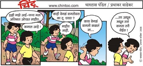 Chintoo comic strip for October 11, 2008