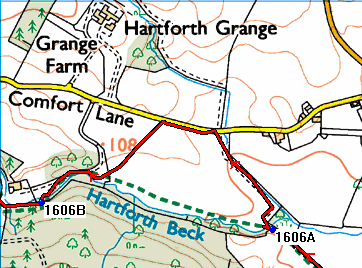 Navigational error at Hartforth Beck Hartforth Beck