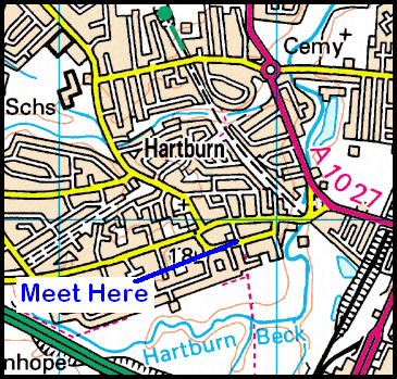 Map of Hartburn Village area