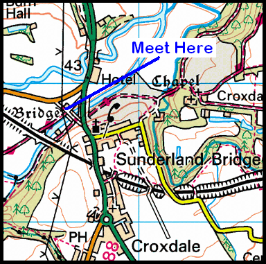 Map of Sunderland Bridge Area