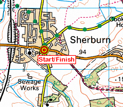 Map of the Sherburn area