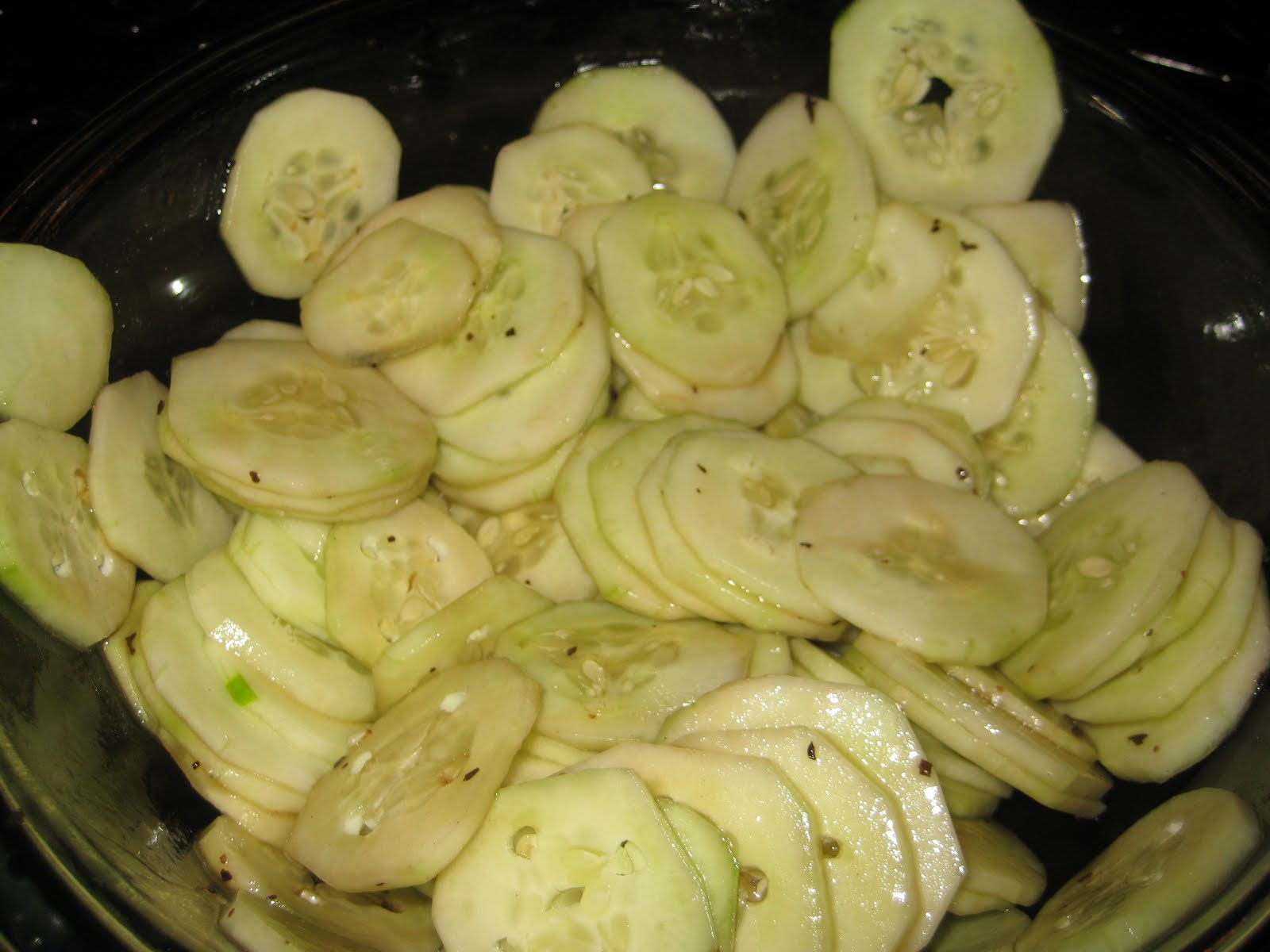 cucumbers in italian dressing