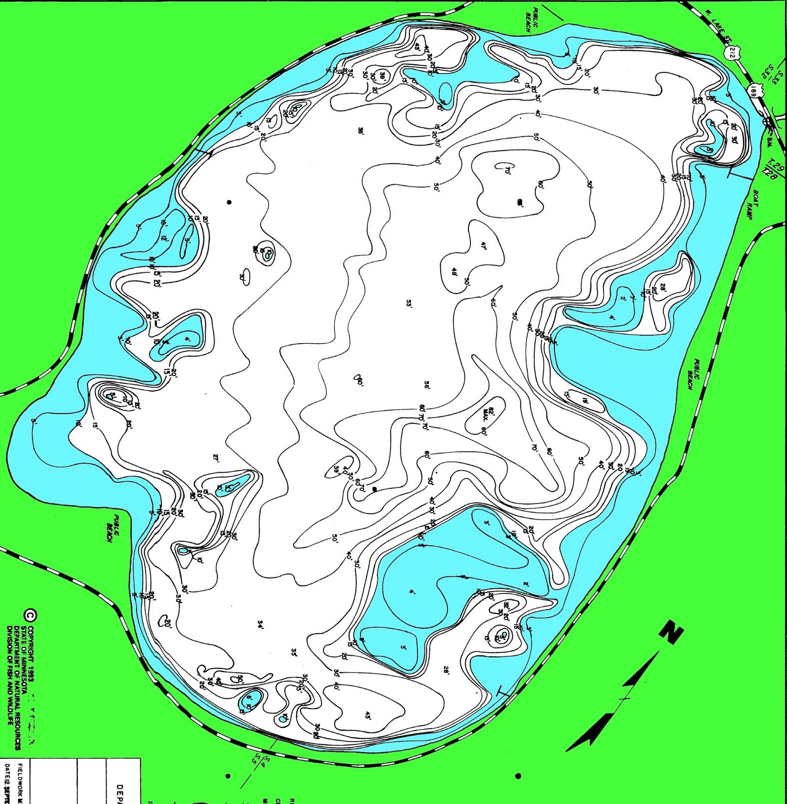 Lake Calhoun Depth Chart
