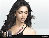 Deepika padukone cybershot photoshoot in black dress