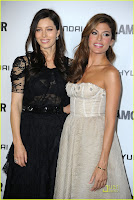 Jessica Biel and Eva Mendes Glamour Reel Moments Event Pics