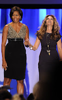 Michelle Obama and Maria Shriver at the Maria Shriver Women's Conference 2010
