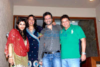 Shilpa Shetty and Raveena at David Dhawan's Karva Chauth Celebrations