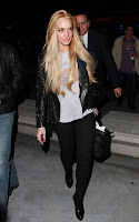 Lindsay Lohan at the LA Lakers Game