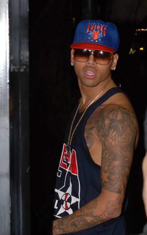Chris Brown out for a night of partying at My Studio