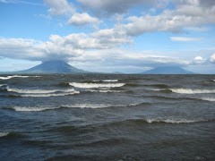 View of Isla de Ometepe from the shores of Rivas, Nicaragua