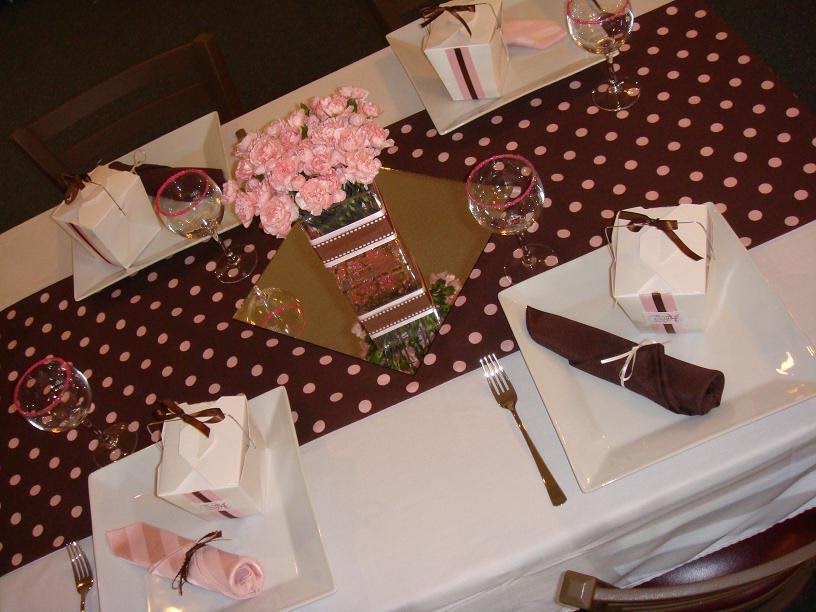 Chic Impression Pink & Brown Bridal Shower