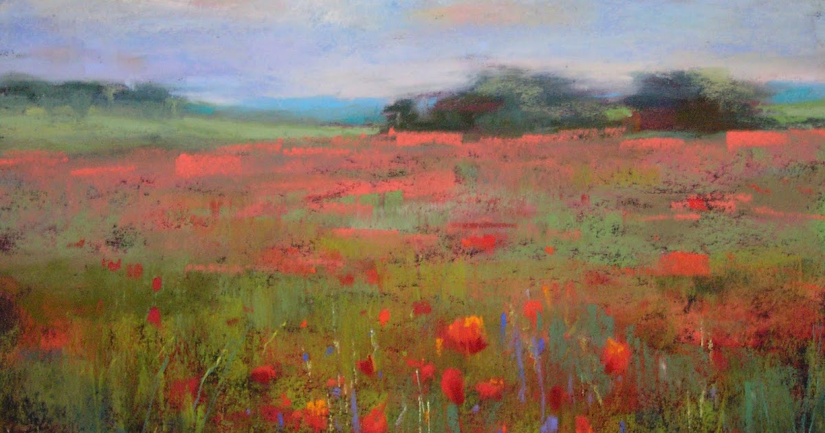 Painting My World: First Painting of 2011Field of Poppies