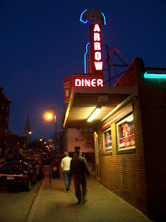 Night at the Arrow Diner in Manchester, New Hampshire