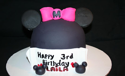 Minnie Mouse ears Cake topper - Itty Bitty Cake Toppers