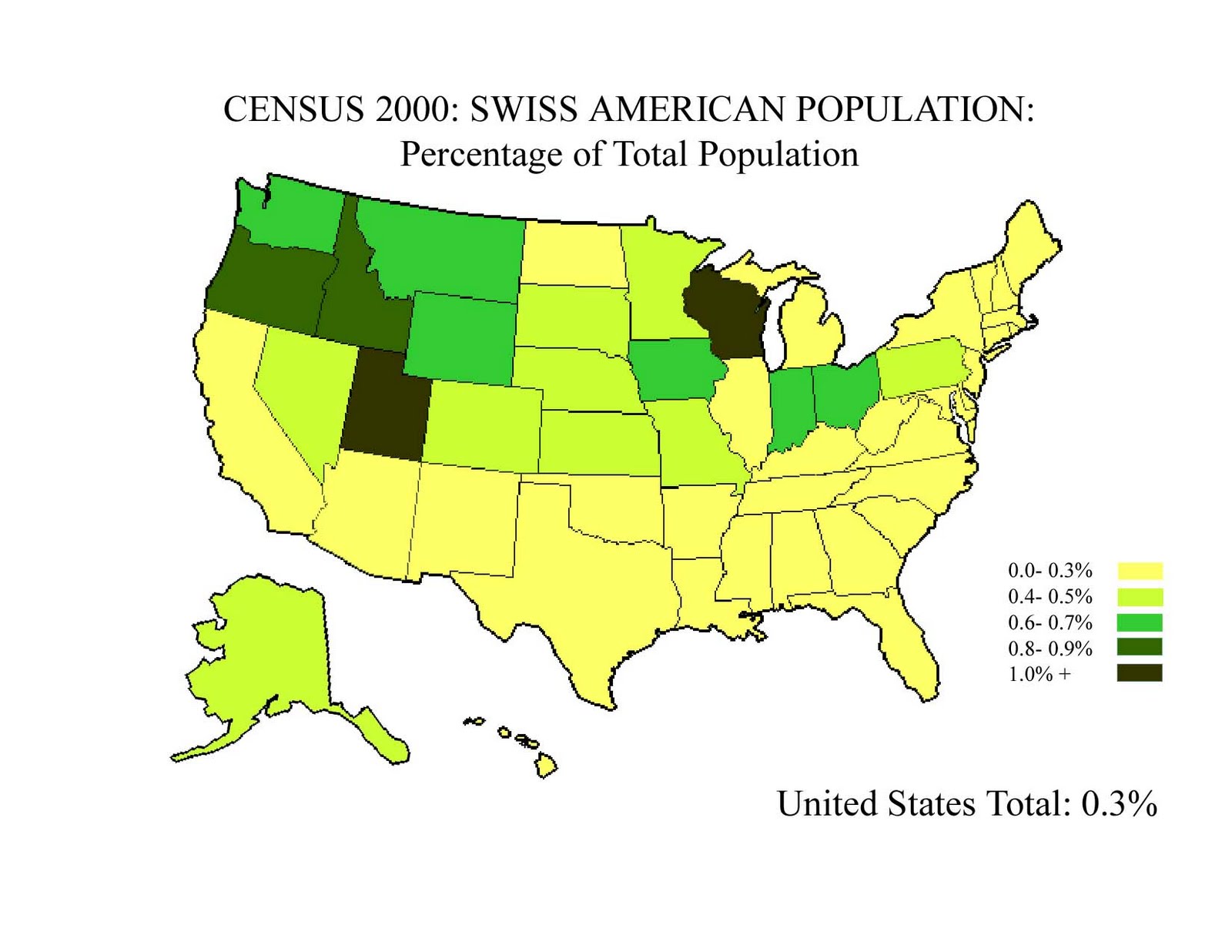 euro americans Where SwissAmericans live