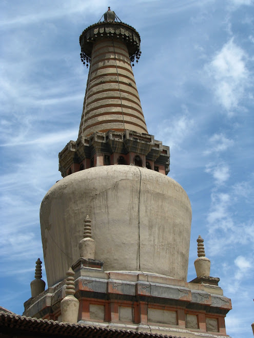 pagoda w Swiatynu Buddy w Zhangye