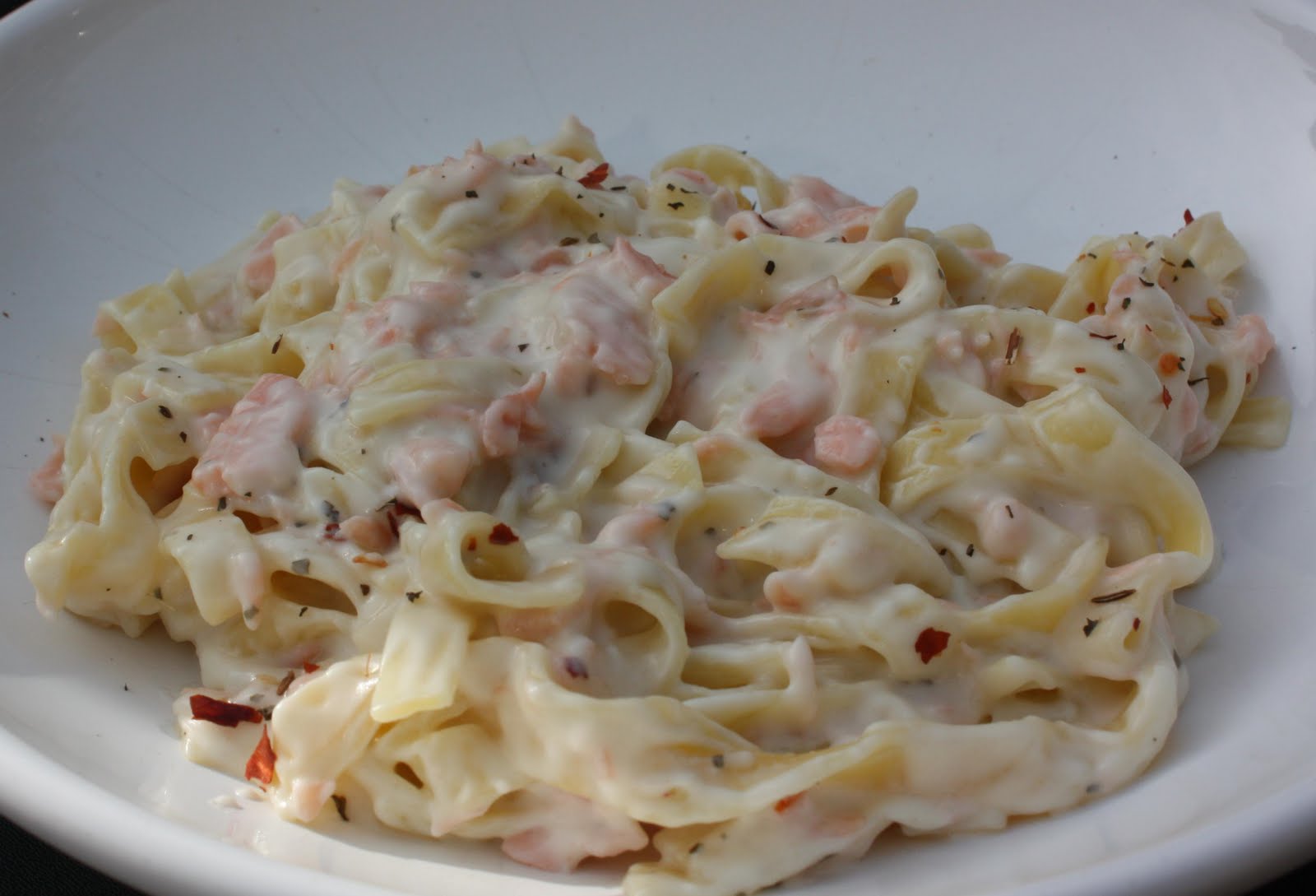 365 dagen koken en eten Pasta met zalm