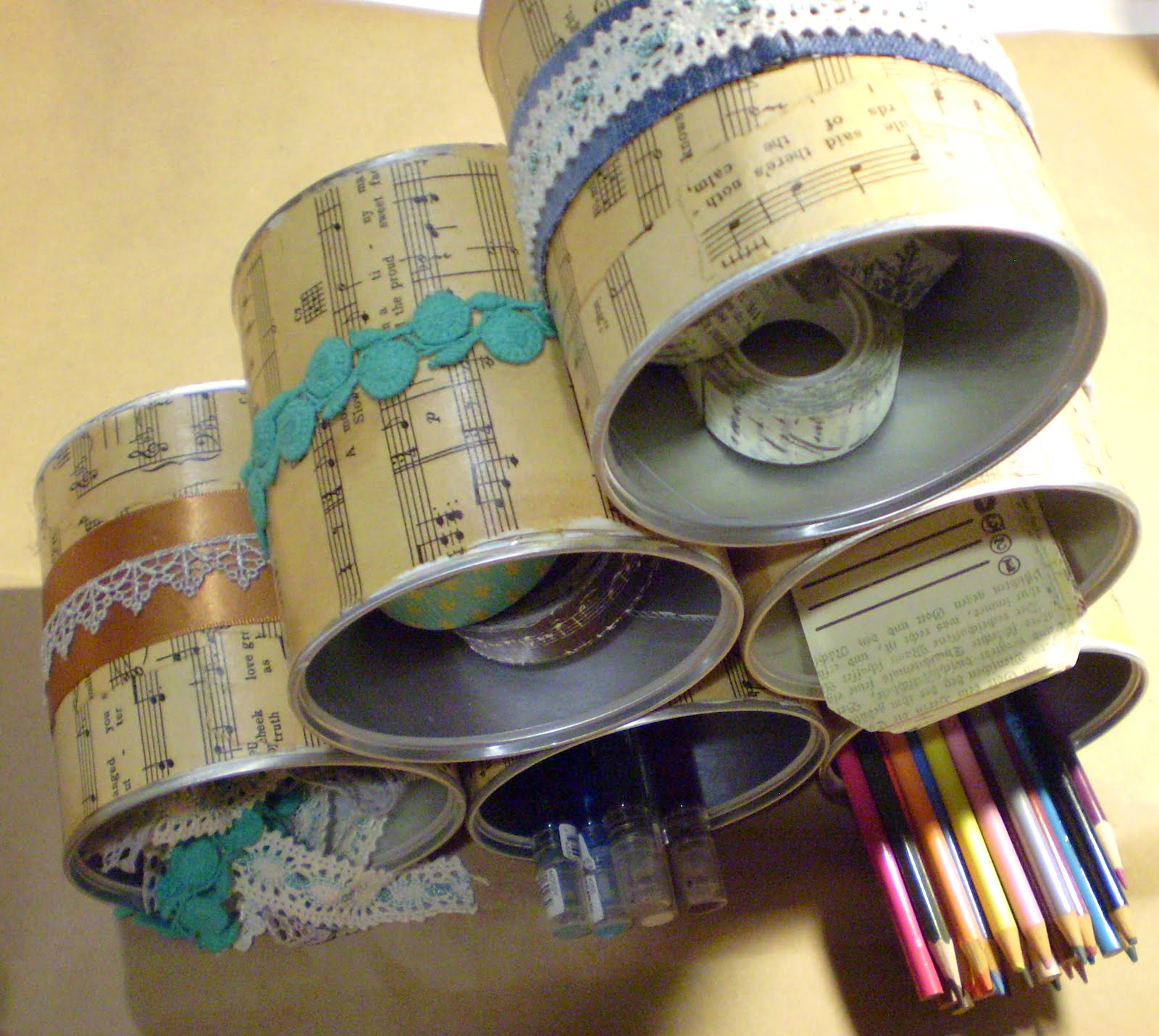 recycled projects using tin cans