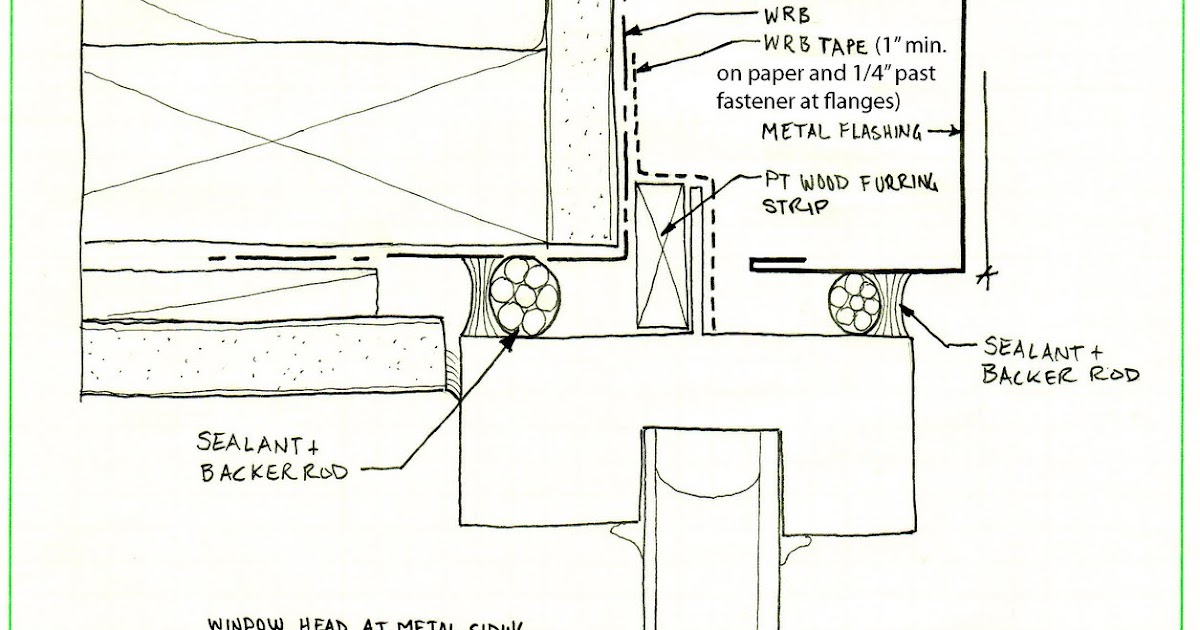 Building Envelope Blog Window Head, Jamb and Sill Details at metal siding