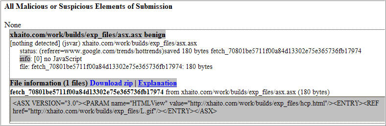 an .asx file located on