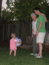 My Dad standing with help from my brother