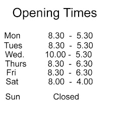 Opening Times
