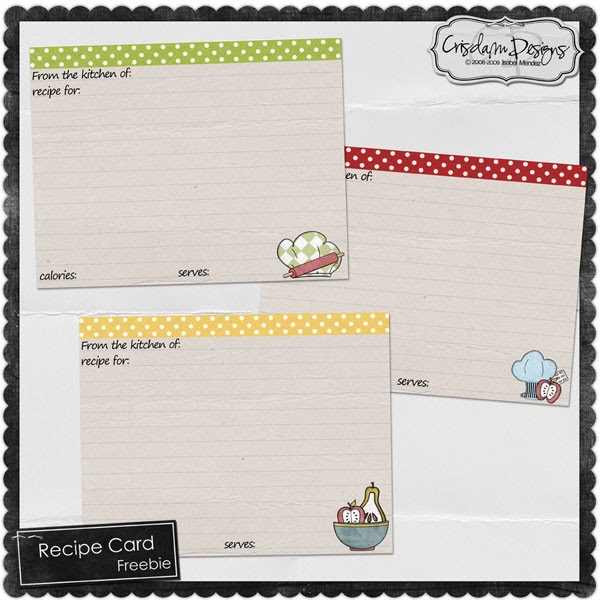recipe card design