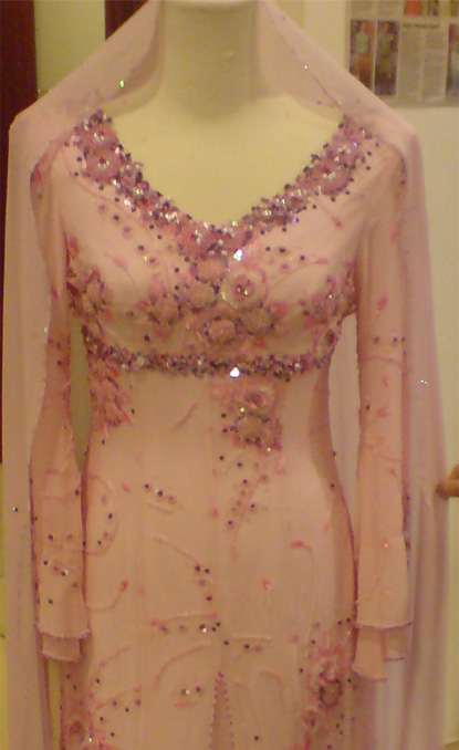 Baju Nikah Peach