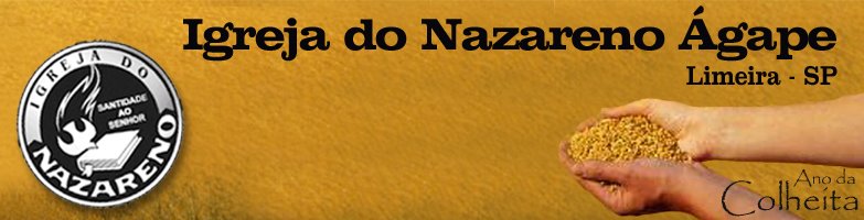 Blog da Igreja do Nazareno Ágape de Limeira-SP