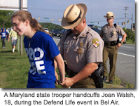 Young Prolifer Arrested