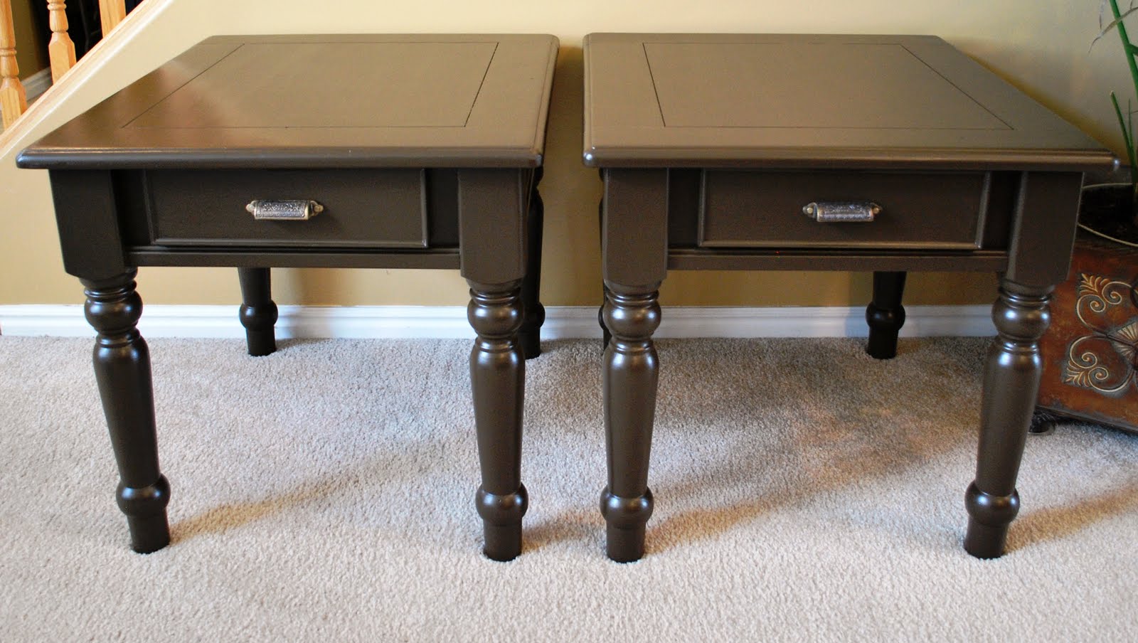 B's Refurnishings Brown Side Tables Privately Sold