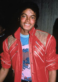 Red Leather Beat It Jacket